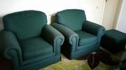 sofa + 2 armchairs + pouf
